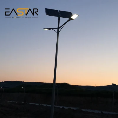 Einarmige 50W 60W 80W LED-Solarstraßenlaterne für den Außenbereich