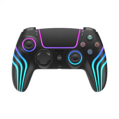 2023 Neu für PS4 Wireless Controller mit RGB-LED und 1000-mAh-Akku