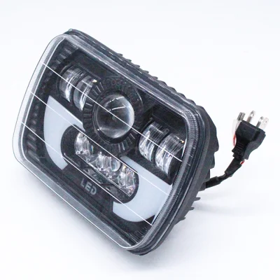 Lightech 12V 24V Autozubehör für Jk Wrangler Jeep 75W LED-Scheinwerfer Halo 7 Zoll