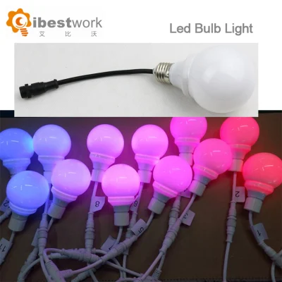 LED-Glühbirne, RGB, DMX, E27, Musik-Glühbirnen-Effektlicht