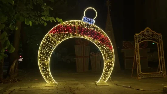 Kugellichter LED 3D Riesenbogen Kugel Weihnachtsmotivbeleuchtung