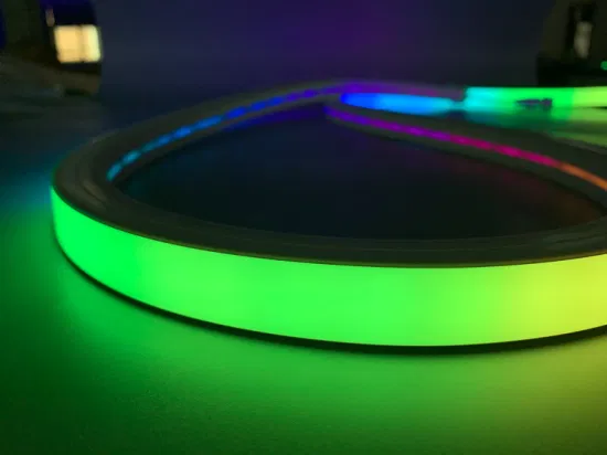 Wasserdichtes, maßgeschneidertes flexibles RGB-Neonstreifenlicht für Werbedekoration